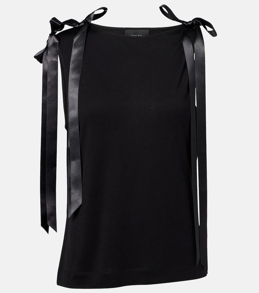 Bow-detail tank top