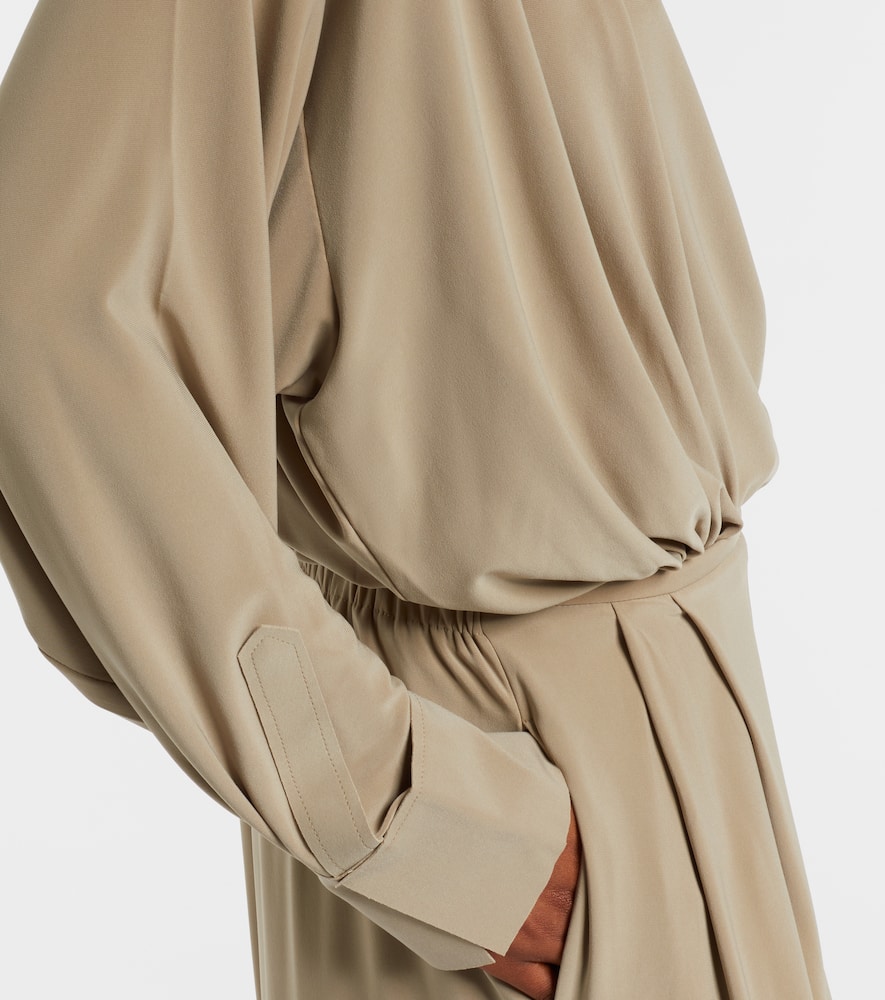 Norma Kamali Oversized Bodysuit In Brown