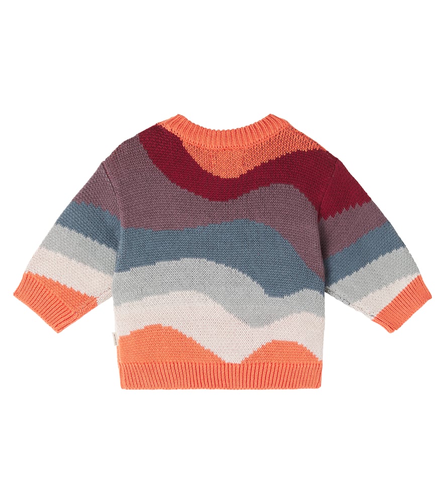 Wheat Baby Pullover Knud Aus Baumwoll-jacquard In Multi