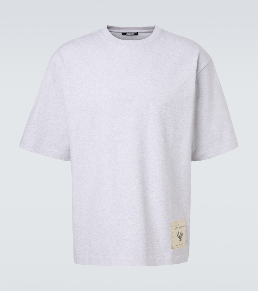 JACQUEMUS Jacquemus Oversized logo cotton jersey T-shirt　Jacquemus オーバーサイズ ロゴ コットンジャージー Tシャツ