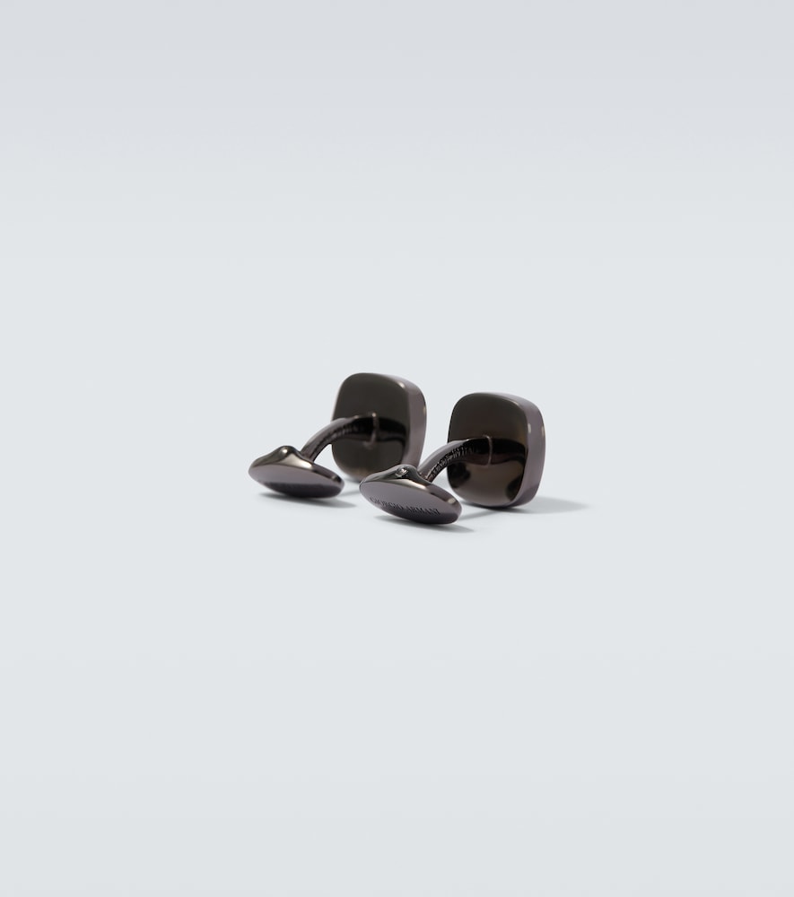  Giorgio Armani Giorgio Armani Manschettenknöpfe Aus Sterlingsilber Mit Emaille 