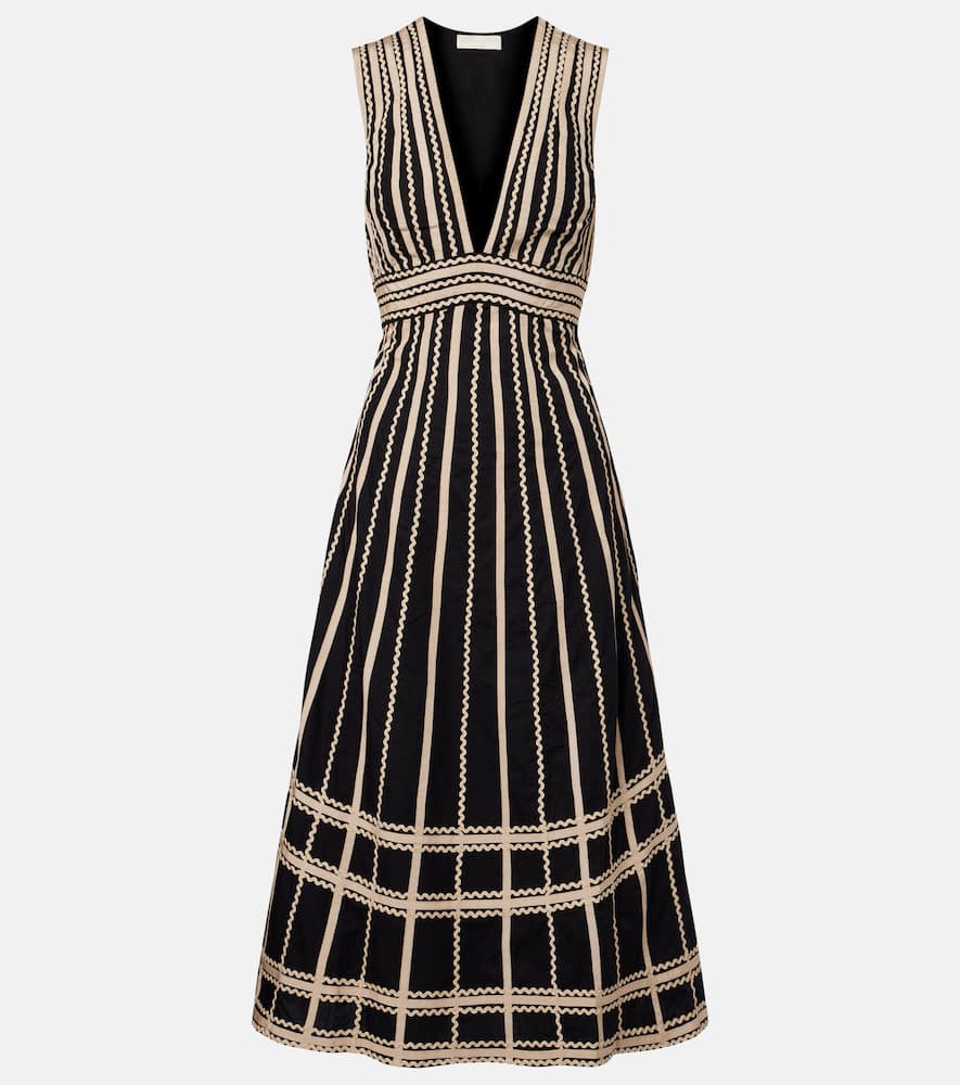 Abito midi Palermo in popeline di cotone