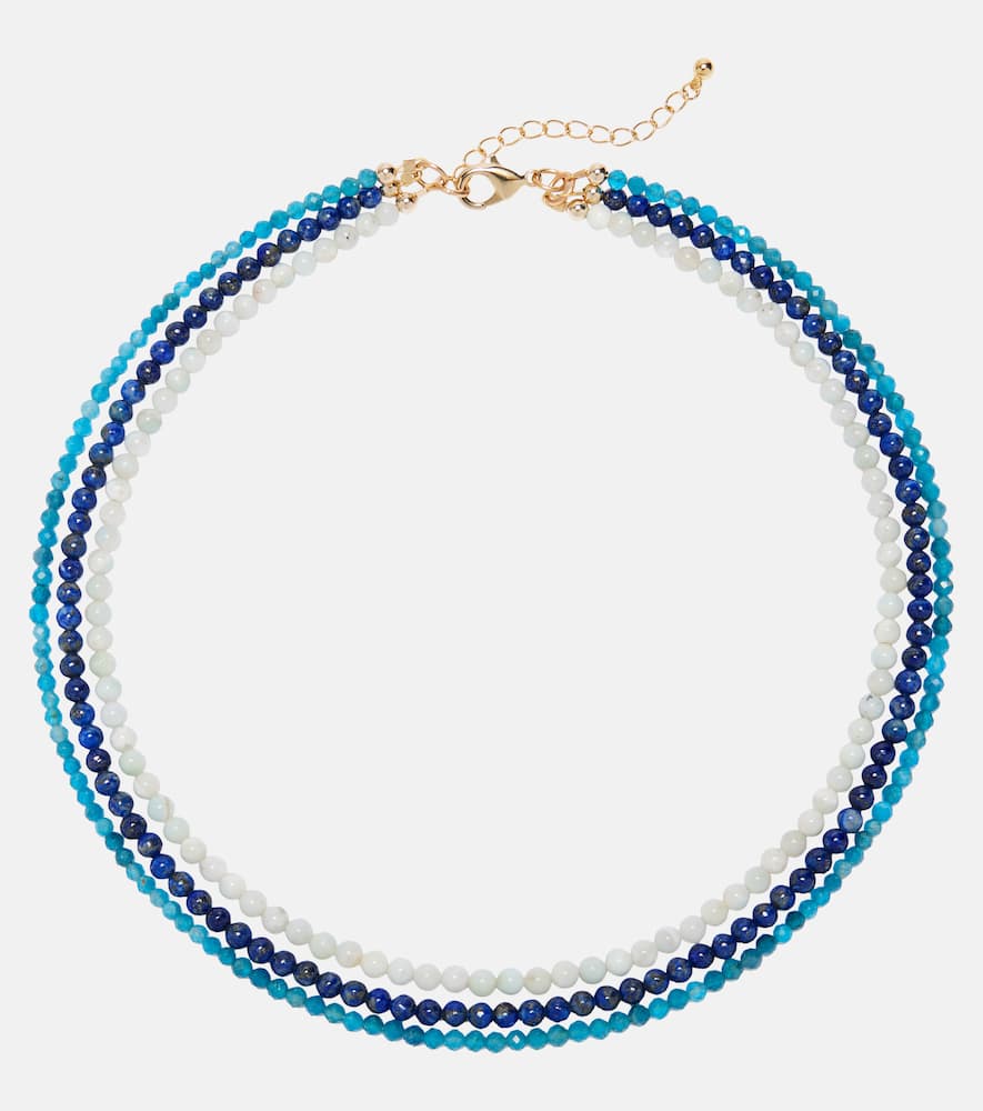 Jennifer Behr Ersa Beaded Necklace In Blue