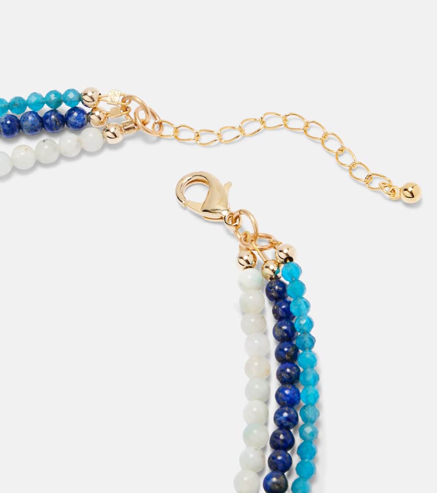Jennifer Behr Ersa Beaded Necklace In Blue