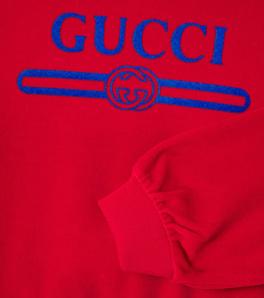  Gucci Kids Gucci Kids Sweatshirt Aus Samt 