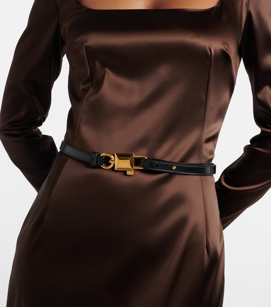  Dolce&gabbana Dolce&gabbana Lock Leather Belt 