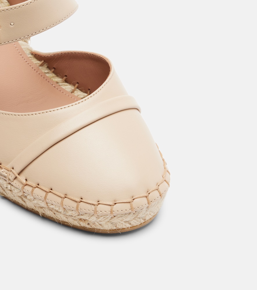  Malone Souliers Malone Souliers Farah Leather Espadrille Wedges 