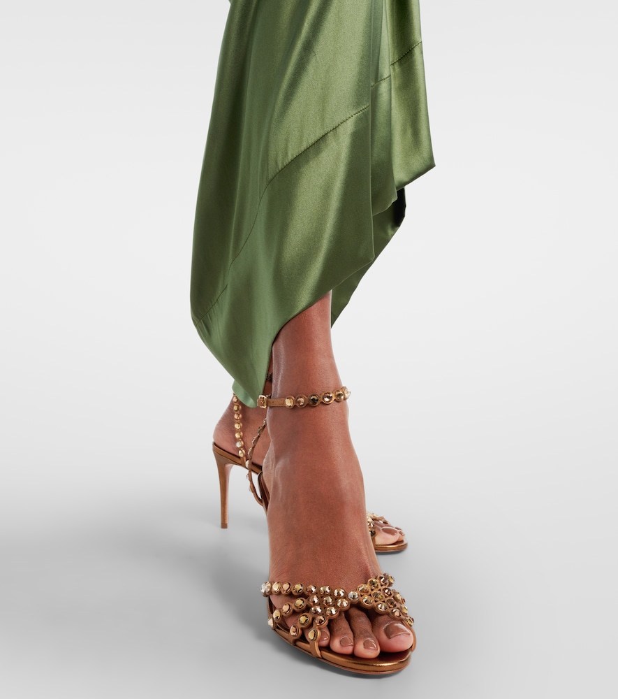 Aquazzura Tequila embellished leather sandals