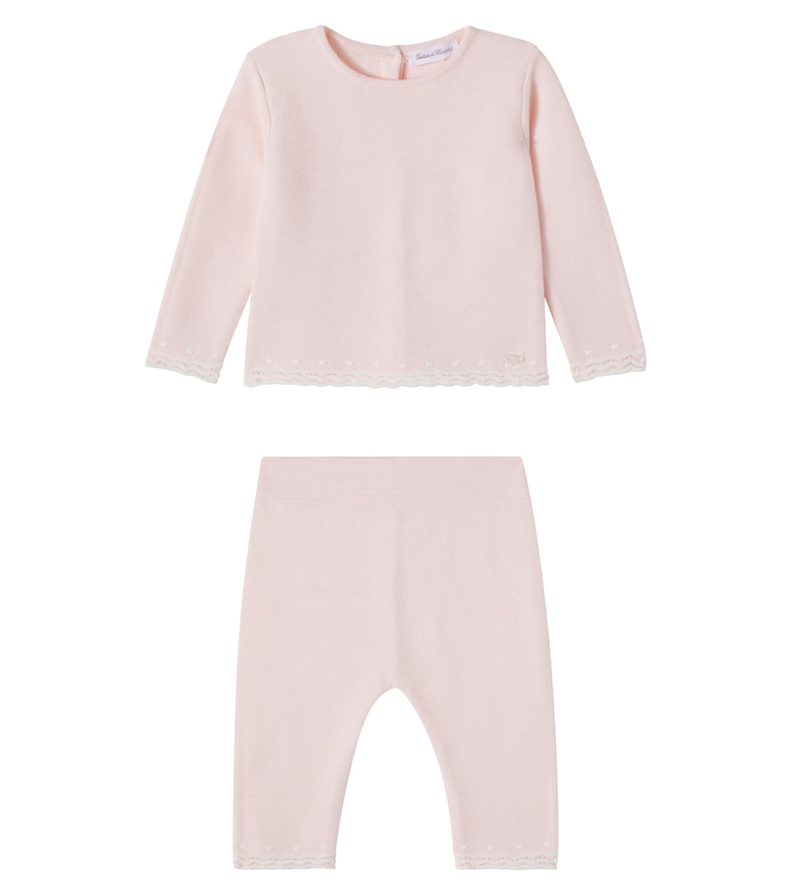 Baby Set aus Pullover und Hose aus Baumwolle