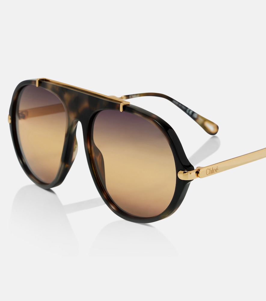  Chloe Chloe Aly Combi Aviator Sunglasses 