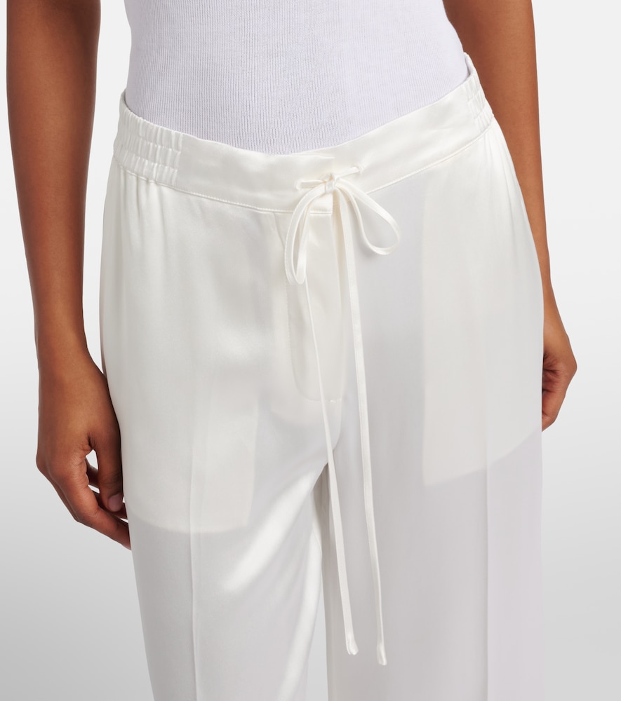  Toteme Toteme Weite Cropped-hose Aus Satin 