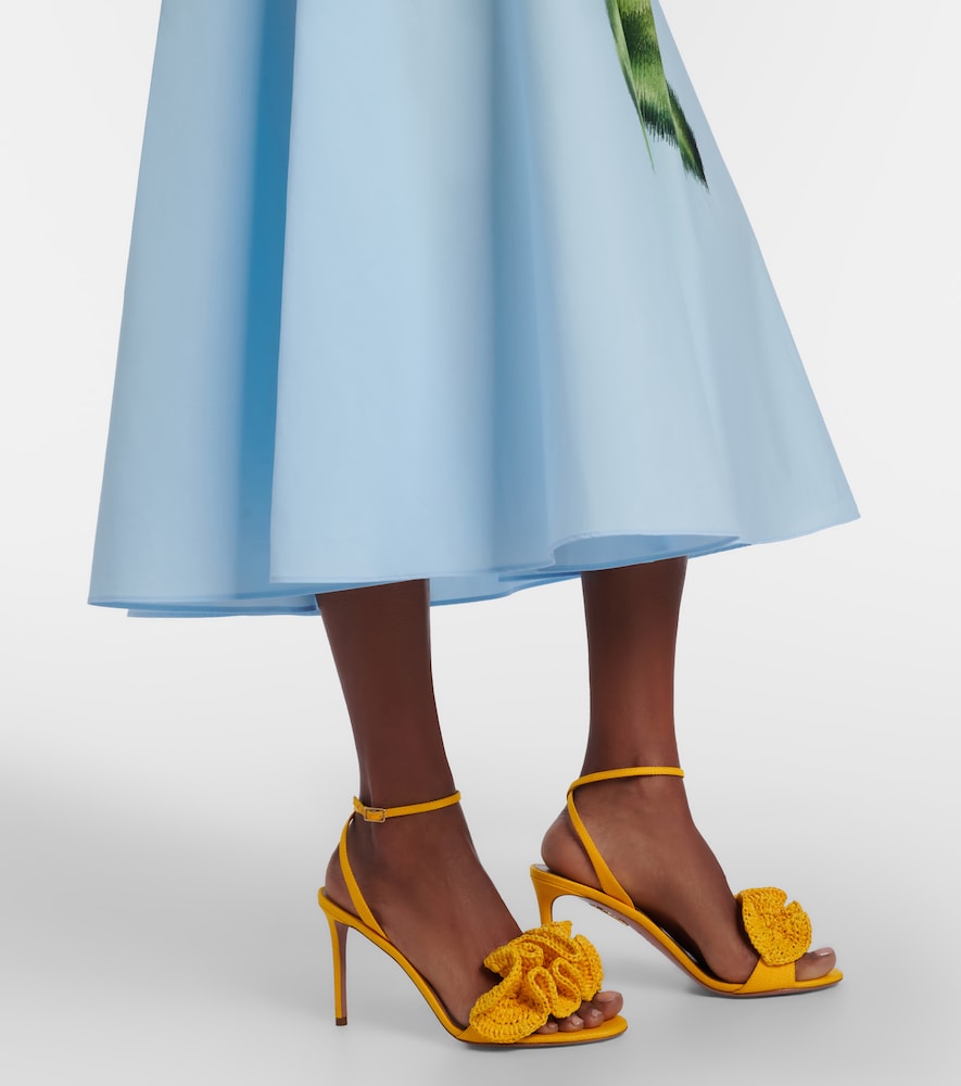  Oscar De La Renta Oscar De La Renta Bedrucktes Midikleid 
