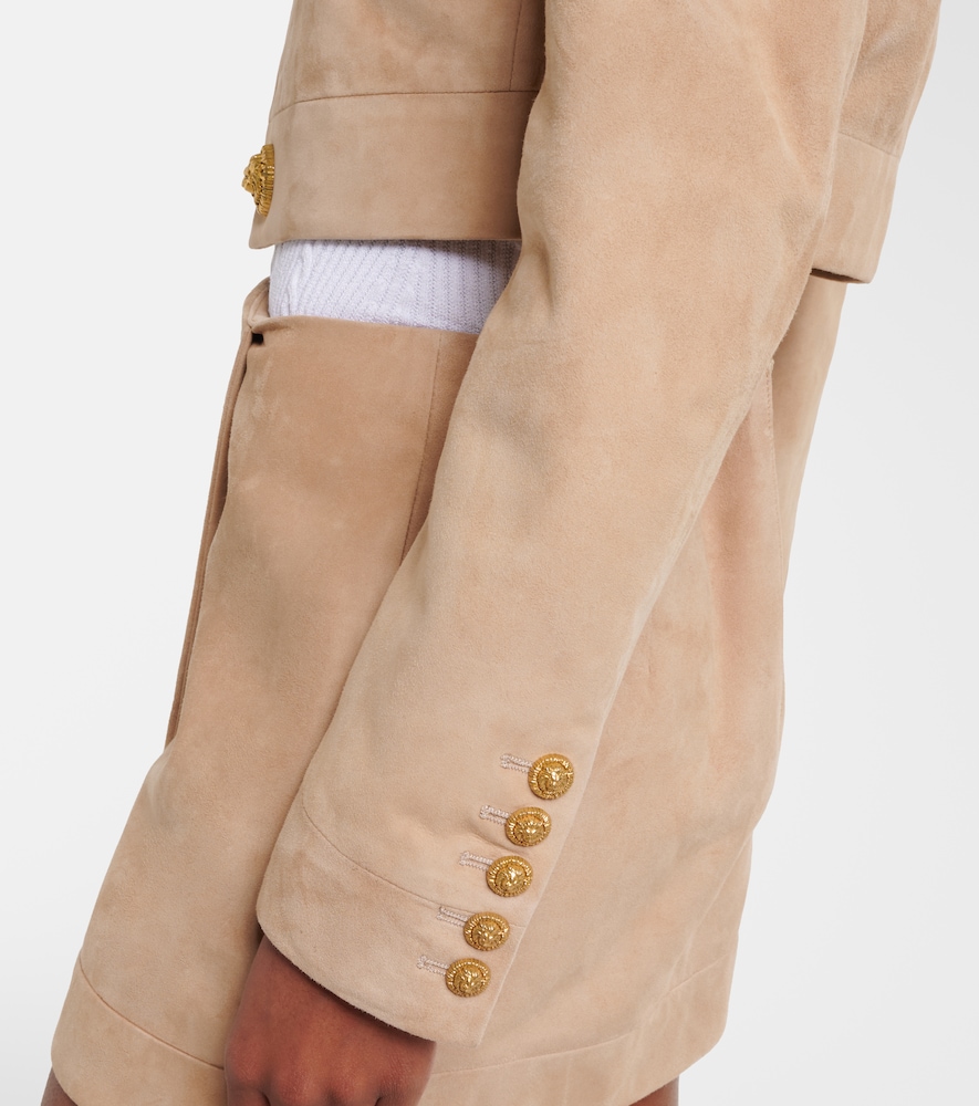  Balmain Balmain Suede Cropped Jacket 