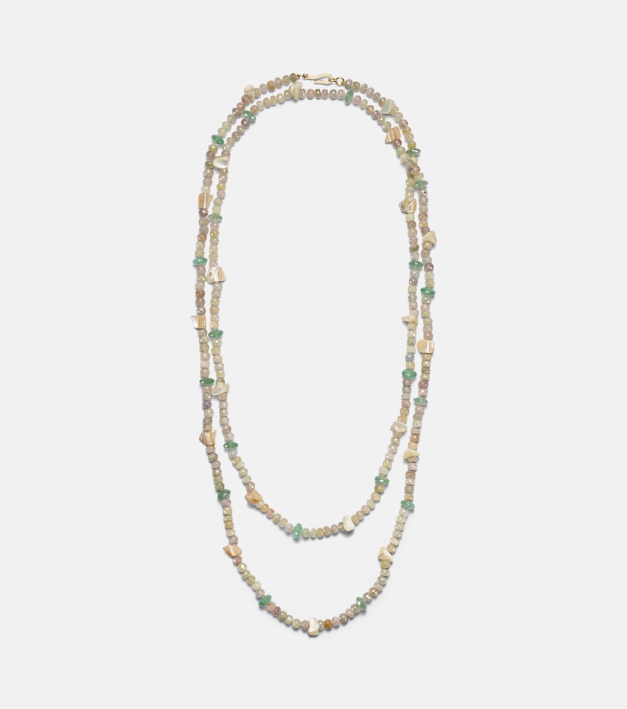 Ileana Makri Beaded necklace with gemstones