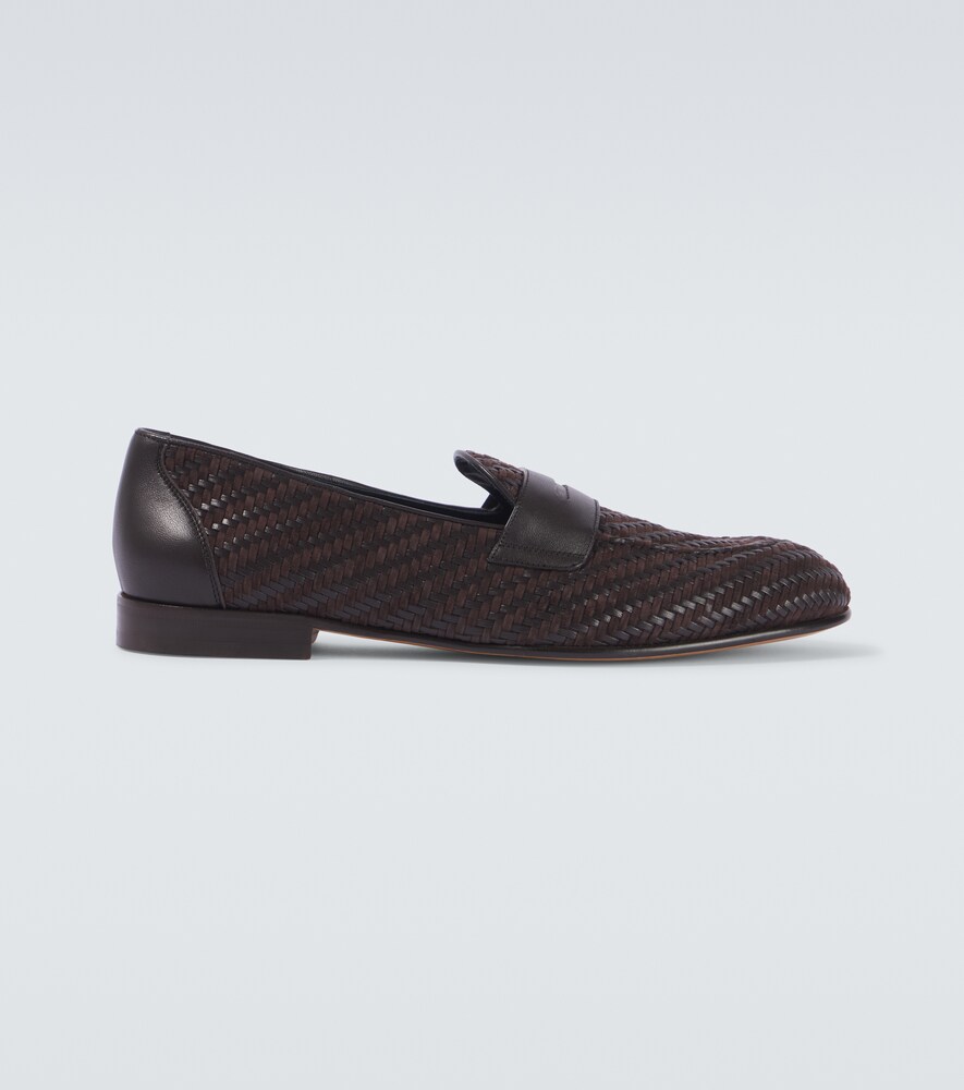  Brioni Brioni Loafers Appia Aus Leder Und Veloursleder 