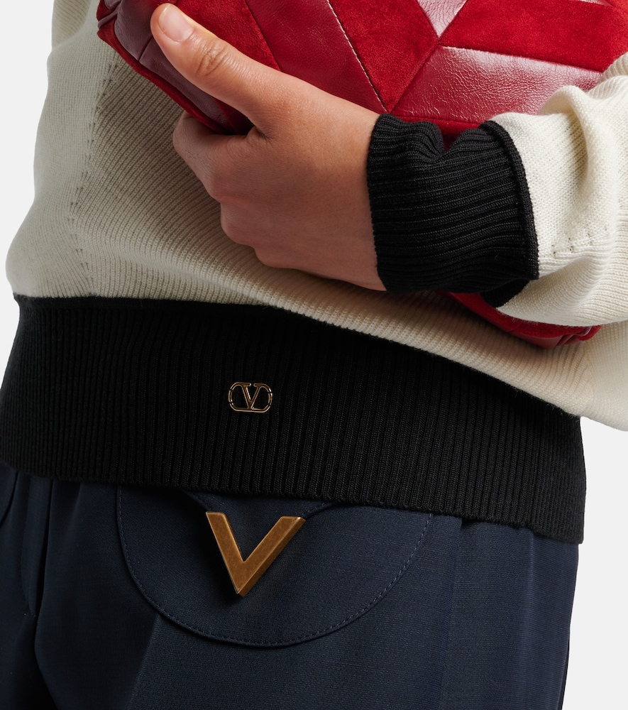 Valentino Valentino Pullover Vlogo Aus Einem Wollgemisch 