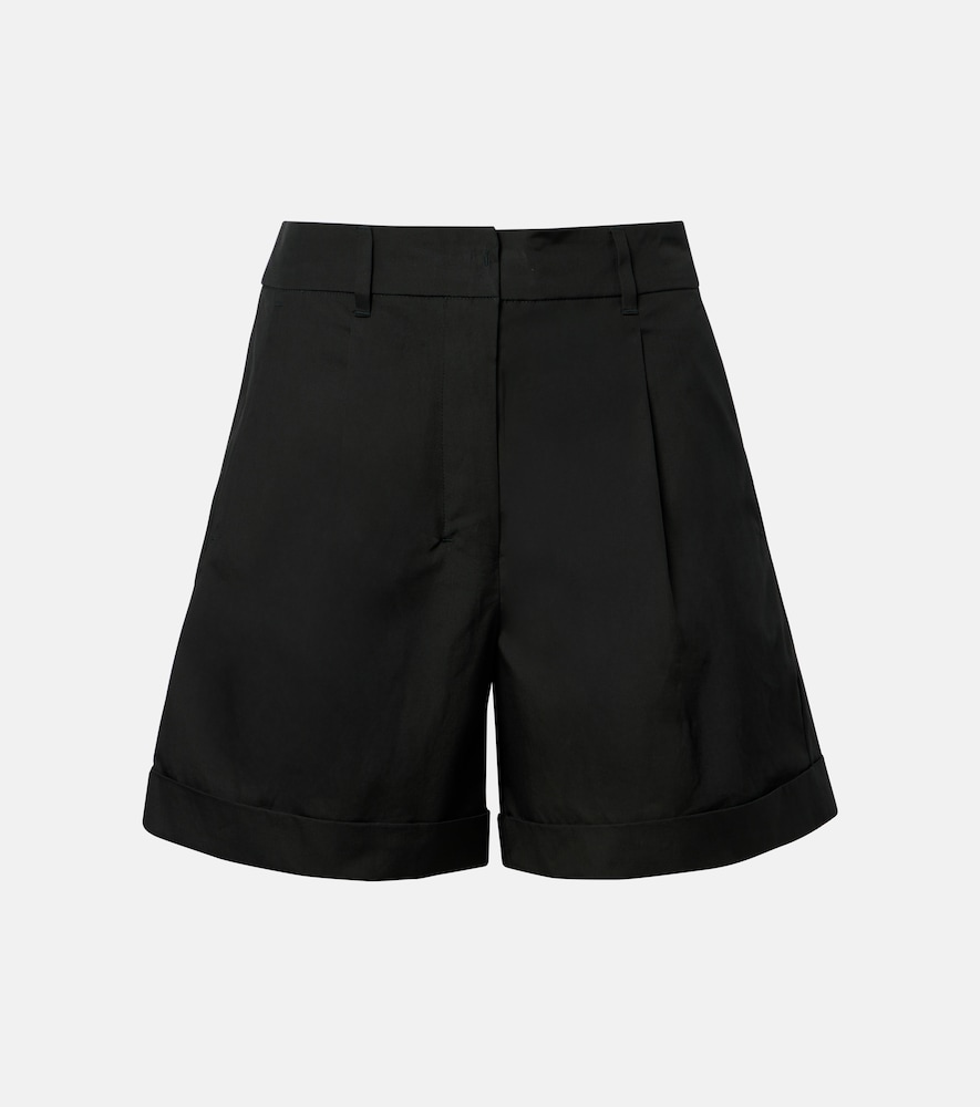 'S Max Mara Women's Green Cotton Poplin Shorts UK Size 12 - Mytheresa