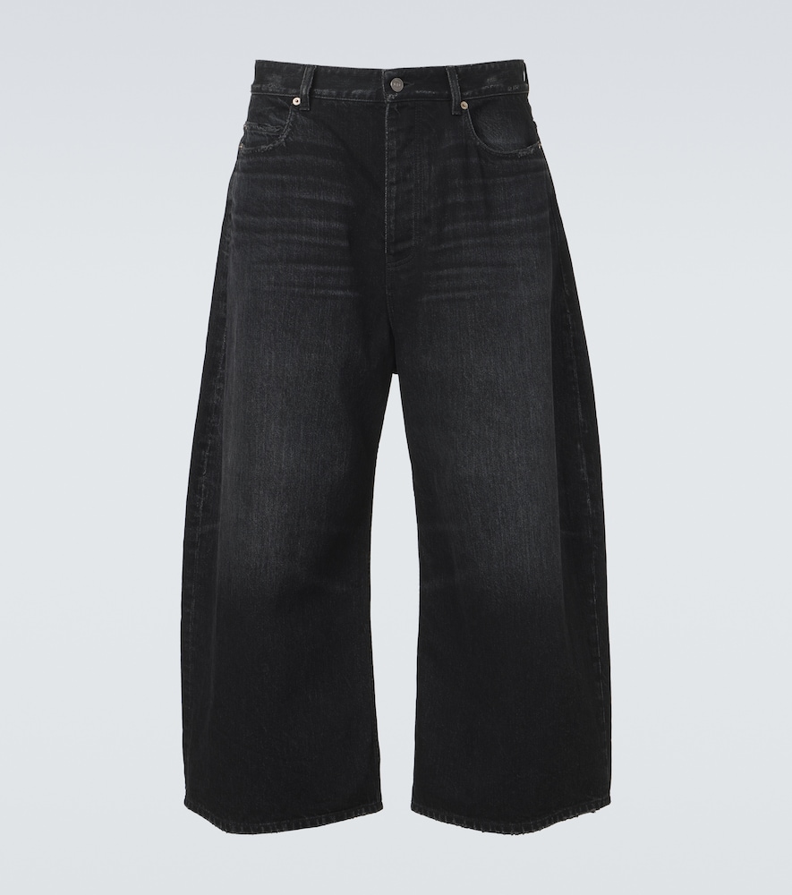 Balenciaga Barrel-leg Jeans In Black