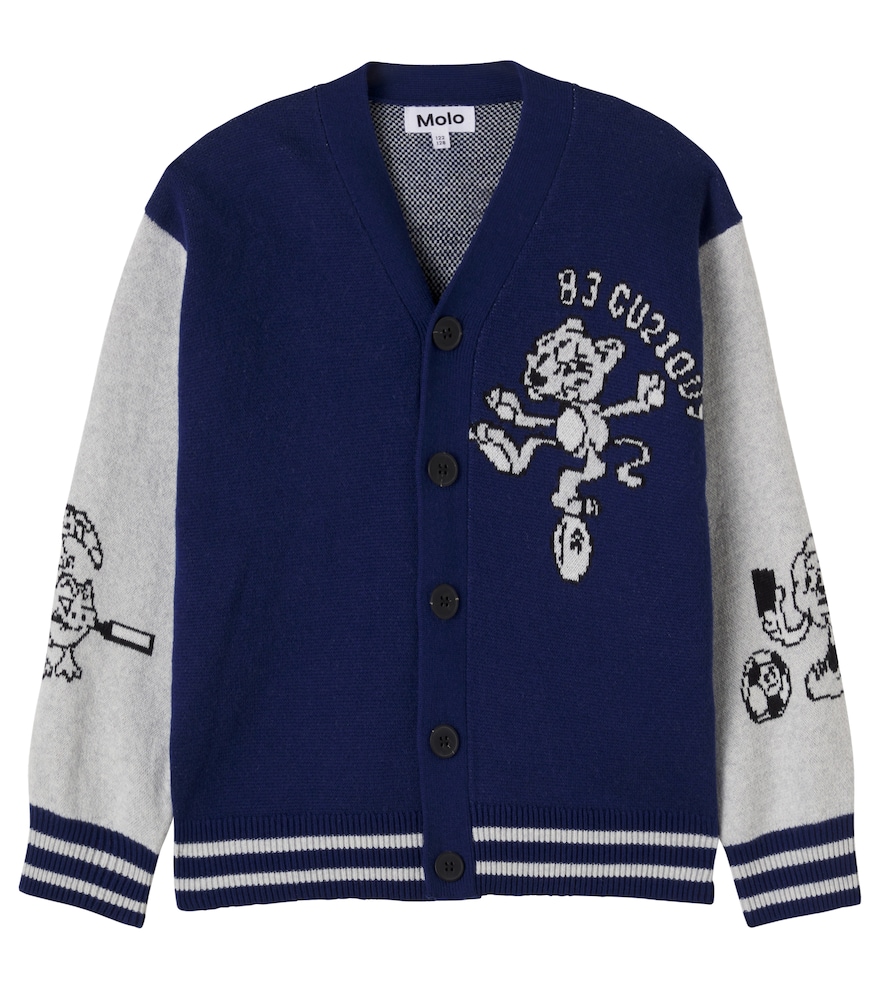 Cardigan Bertel in cotone e lana