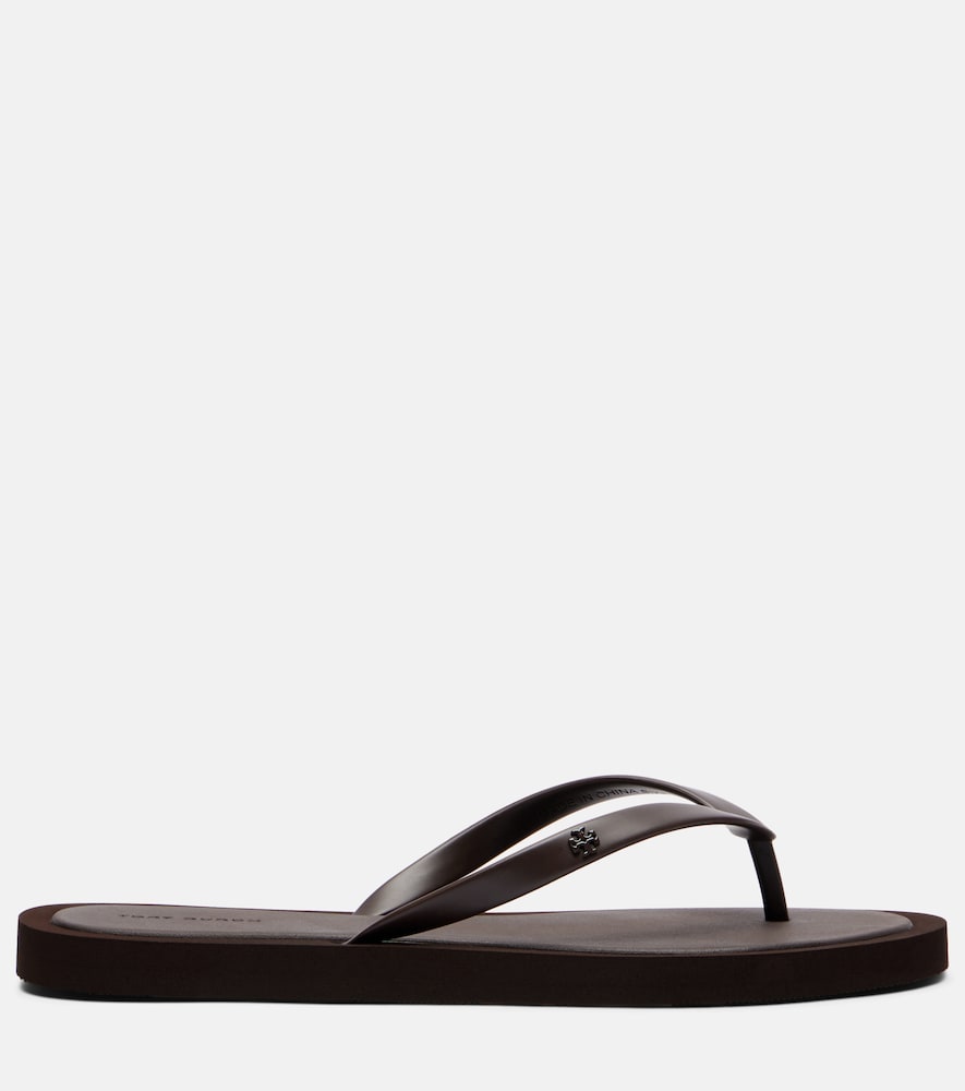 Kira T Monogram Thong Sandals