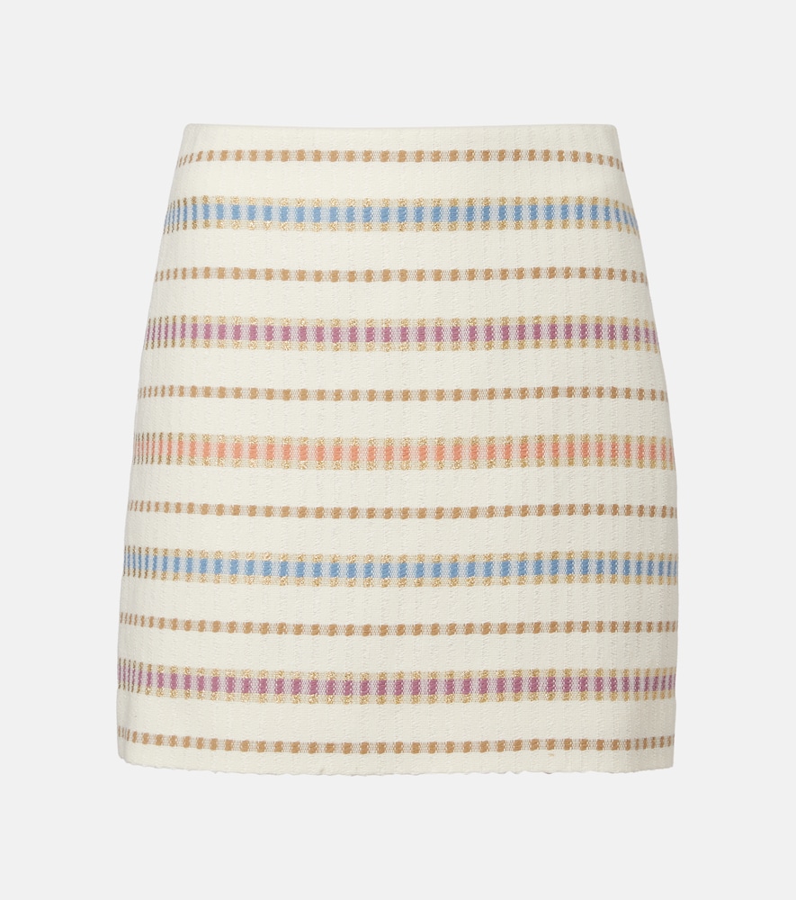 Veronica Beard Ohemia cotton and wool-blend miniskirt