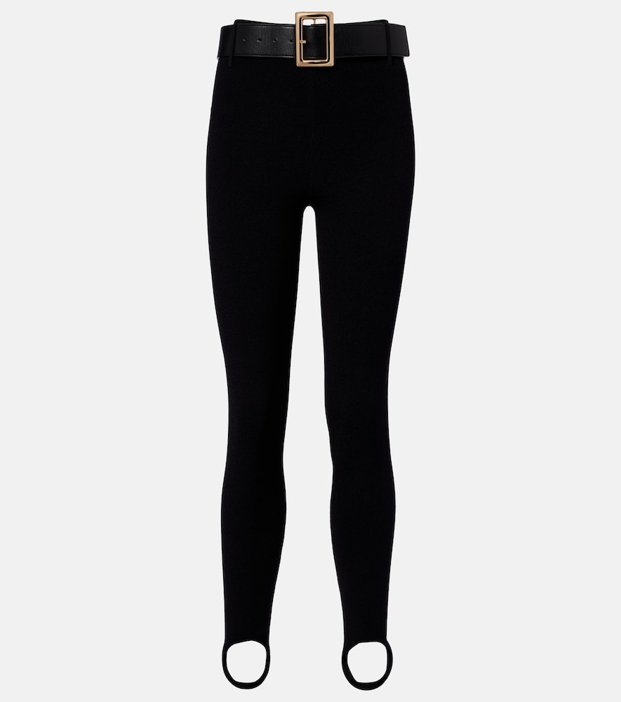 Leggings con staffe e cintura