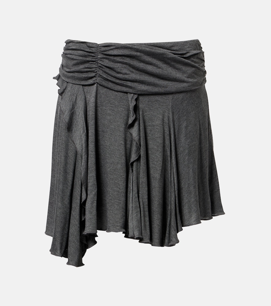 Marant Etoile Rosinda asymmetric draped miniskirt