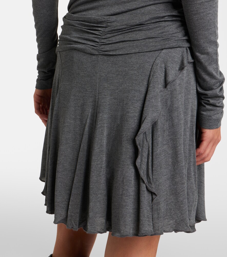 Rosinda Asymmetric Draped Miniskirt