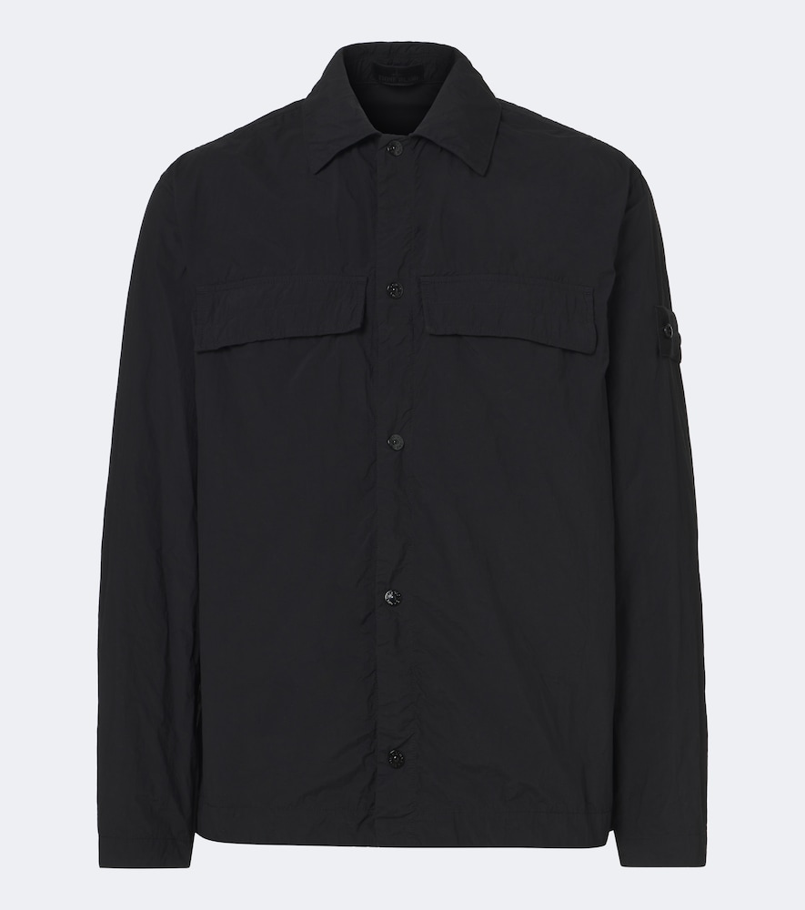 Stone Island Ghost Overshirt In Black