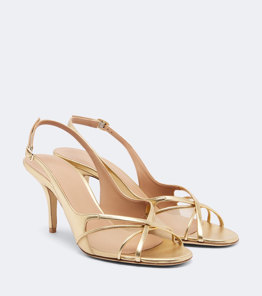 Slingback-Sandalen Petra aus Leder und Mesh
