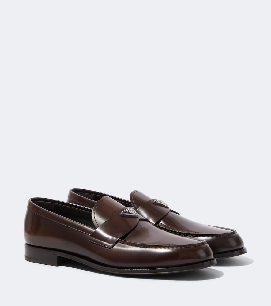 Logo Leather Loafers
