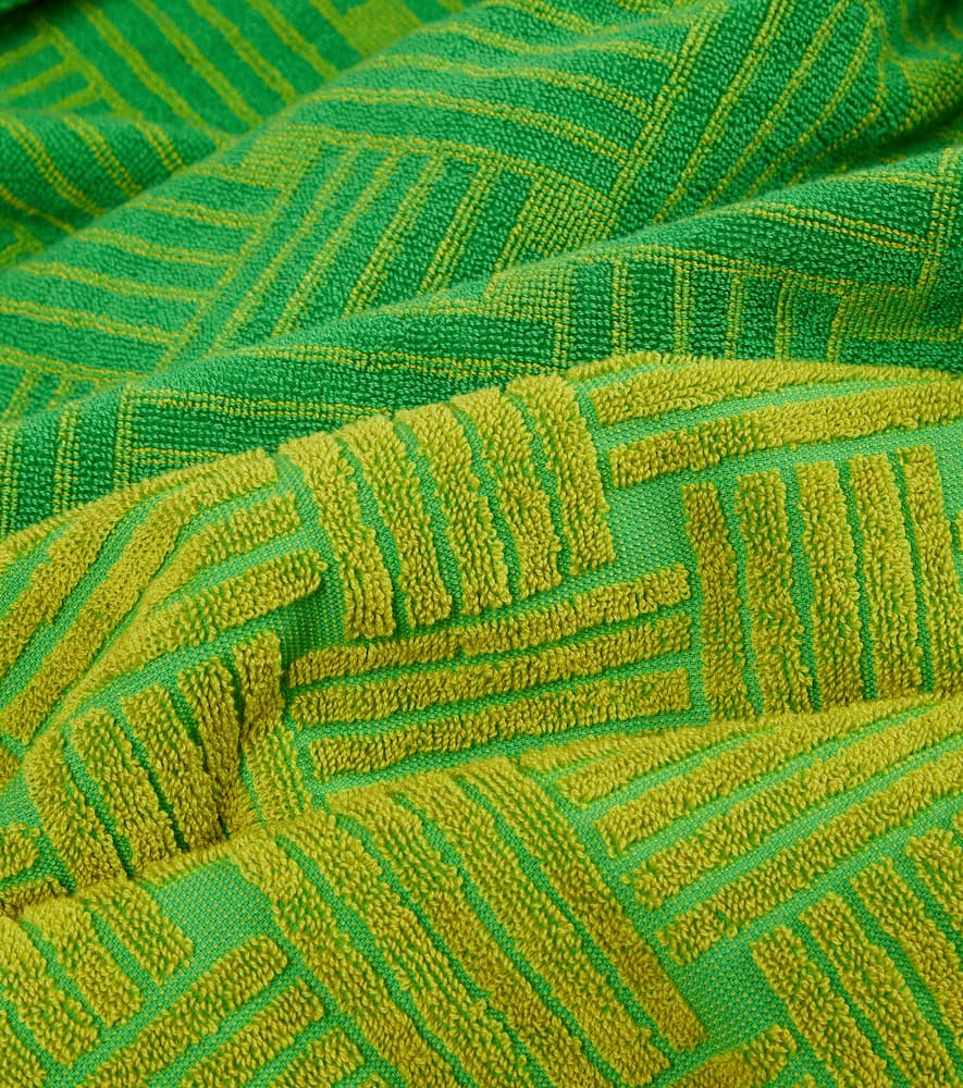 BOTTEGA VENETA INTRECCIO-PATTERN COTTON TOWEL