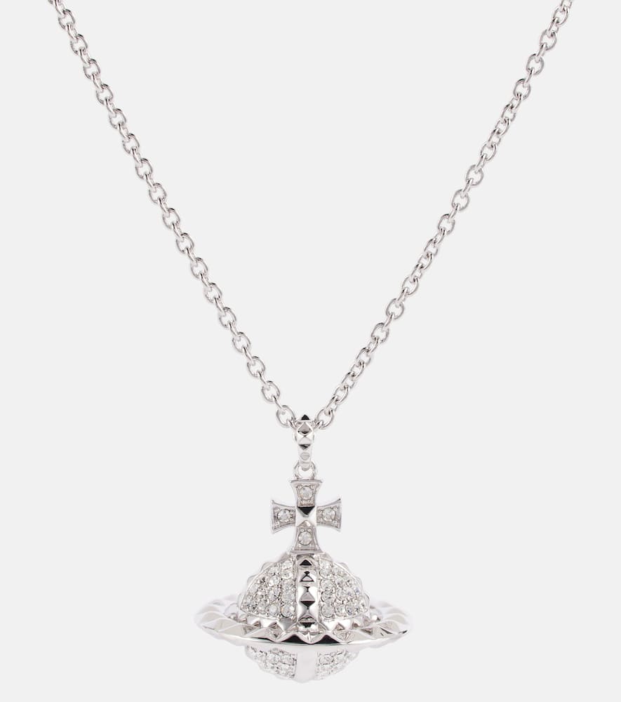 Vivienne Westwood Pendant Necklace In Rhodium