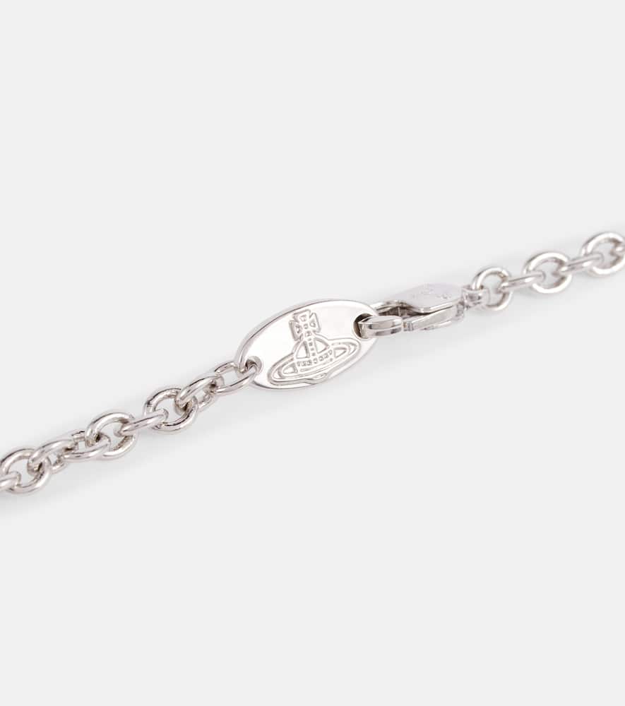 Vivienne Westwood Pendant Necklace In Rhodium