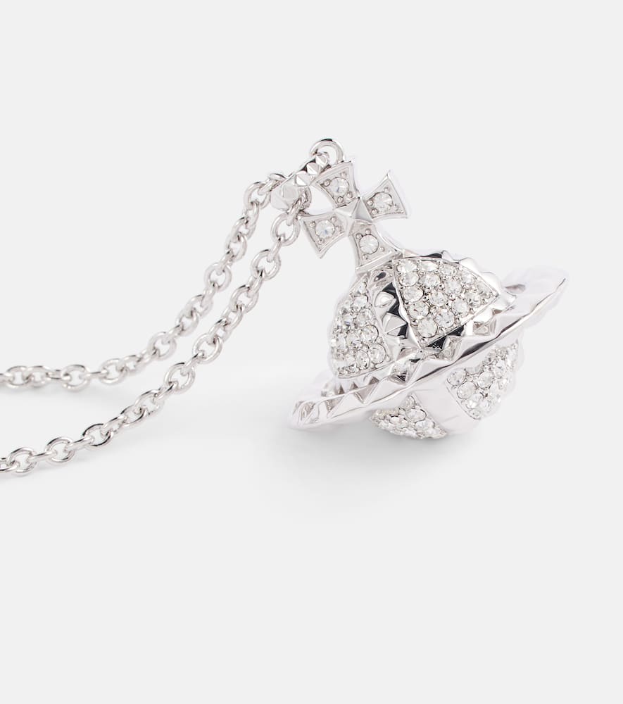 Vivienne Westwood Pendant Necklace In Rhodium