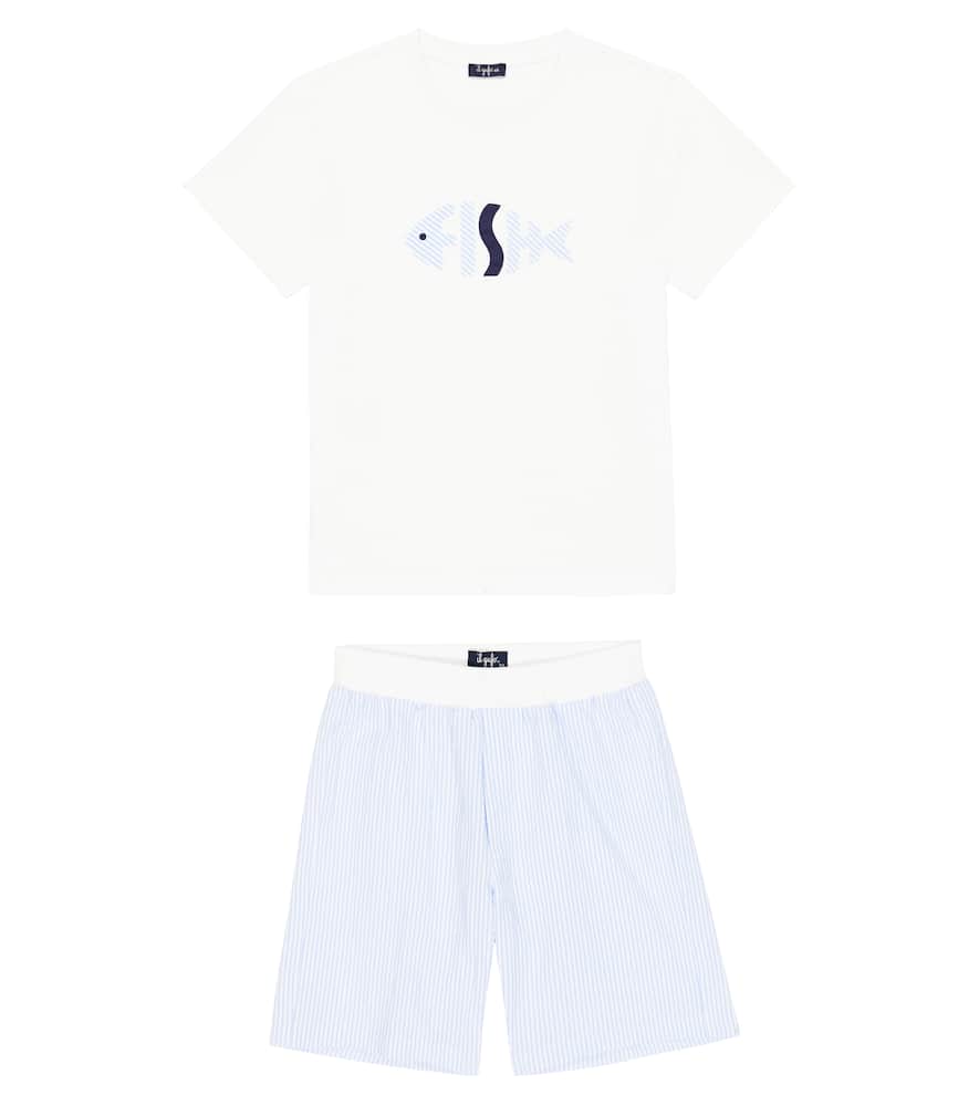 Il Gufo Cotton T-shirt and shorts set