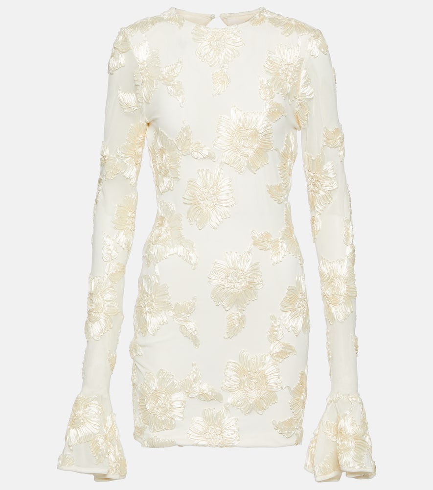 Rotate Birger Christensen Rositana Lace Mini Dress In White