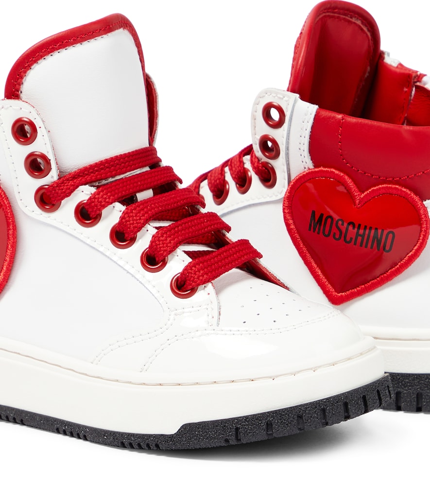  Moschino Kids Moschino Kids High-top Sneakers Aus Leder 