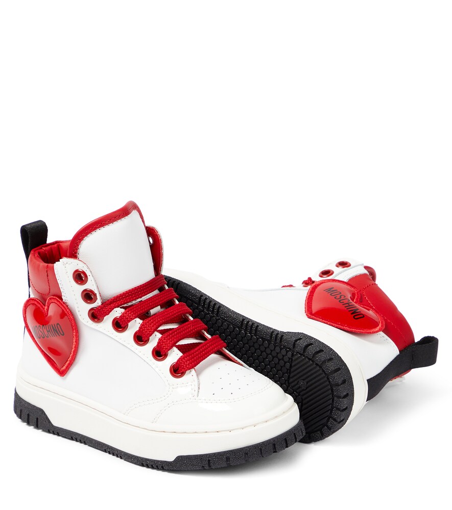  Moschino Kids Moschino Kids High-top Sneakers Aus Leder 
