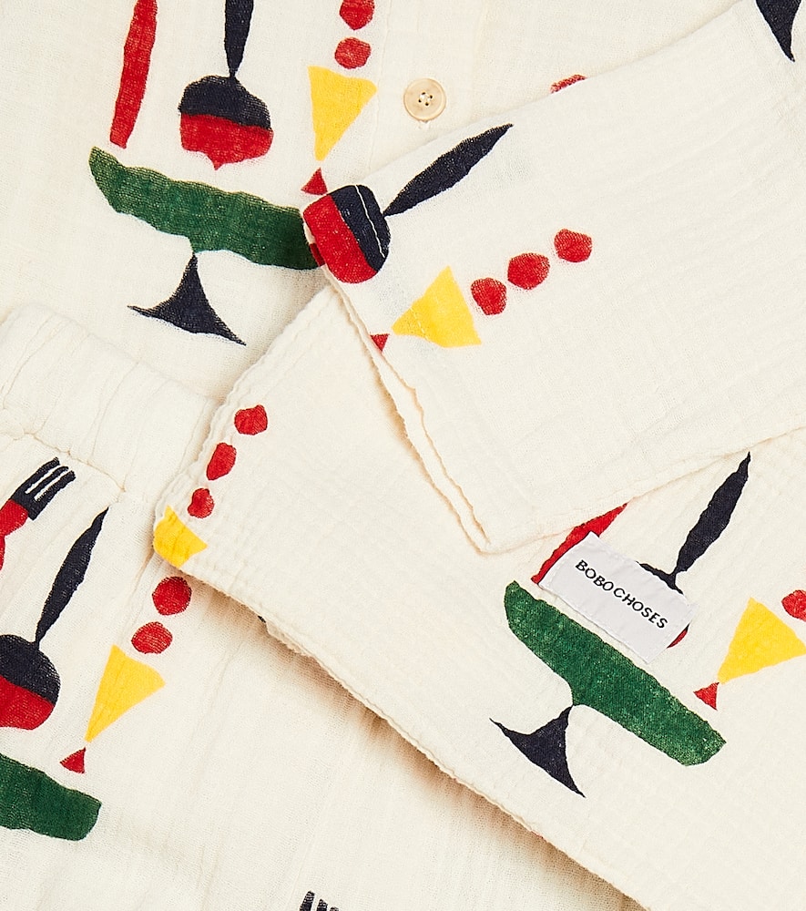 Bobo Choses The Feast Printed Cotton Pajamas In Multicoloured