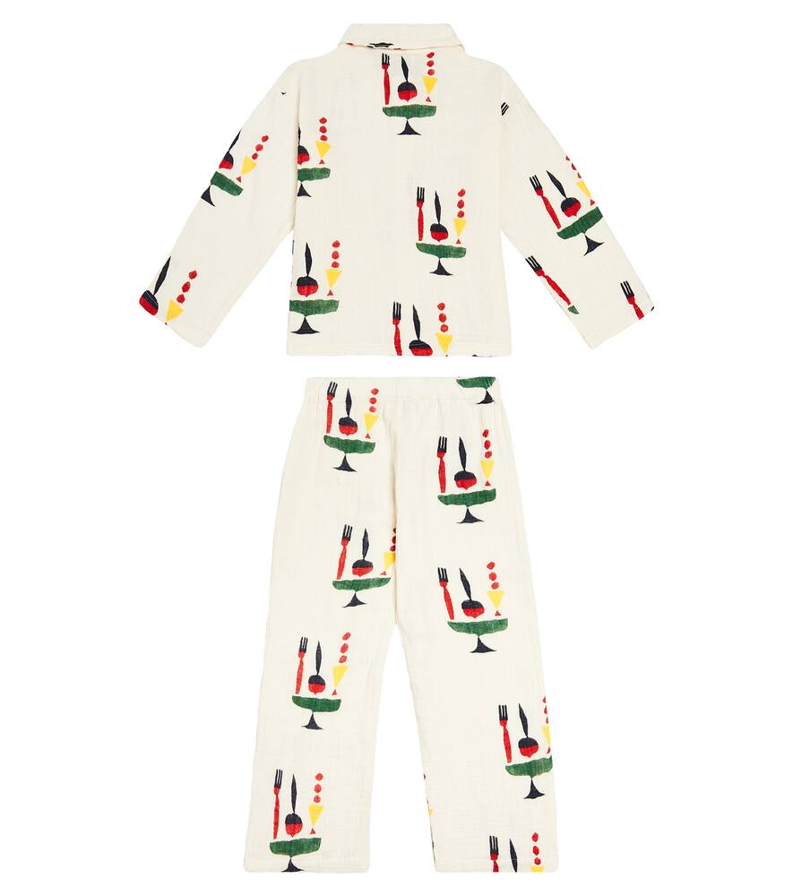 Bobo Choses The Feast Printed Cotton Pajamas In Multicoloured