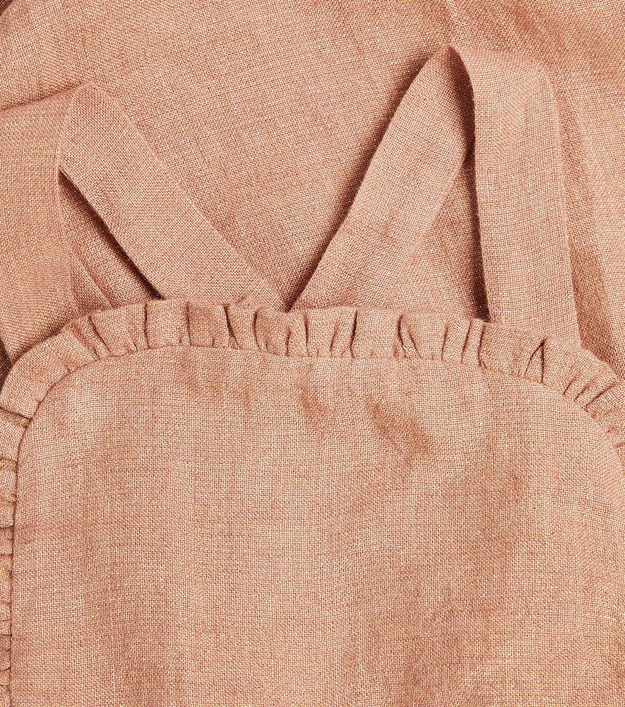  Donsje Donsje Bou Ruffled Linen-blend Overalls 