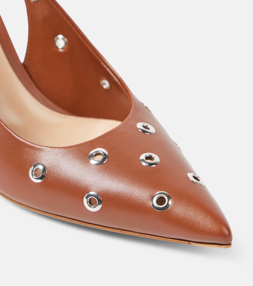  Gianvito Rossi Gianvito Rossi Verzierte Slingback-pumps Lydia 70 Aus Leder 