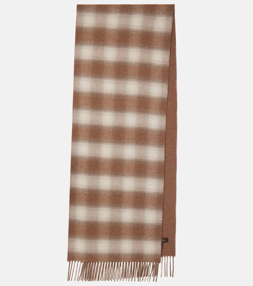 Loro Piana Tartan wool and cashmere scarf