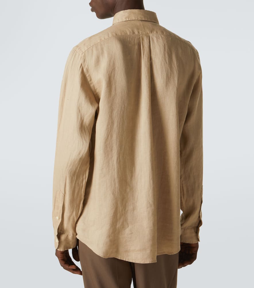 Polo Ralph Lauren Hemd Mit Polo Pony-stickerei In Beige