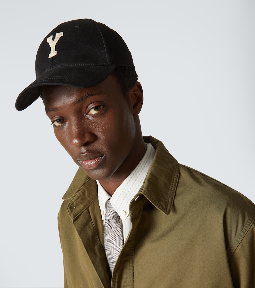 Y Patch-Appliqué Gabardine Baseball Cap