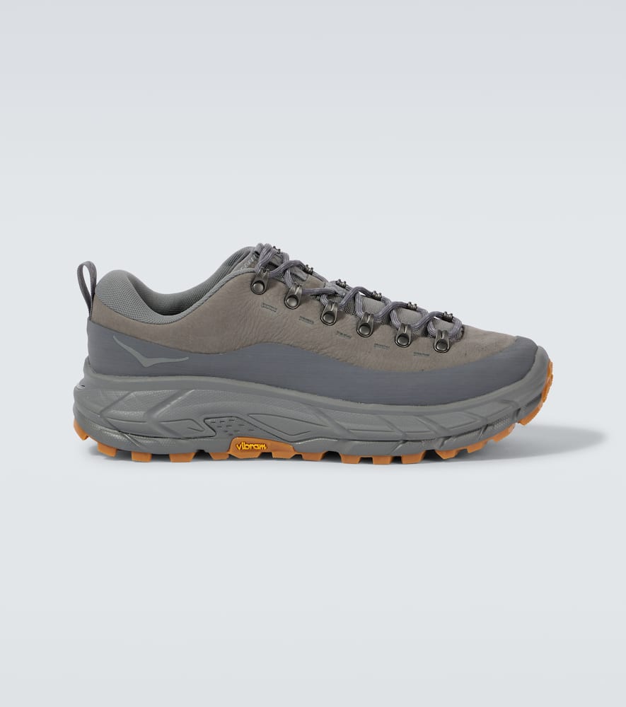 Tor Summit leather-trimmed sneakers