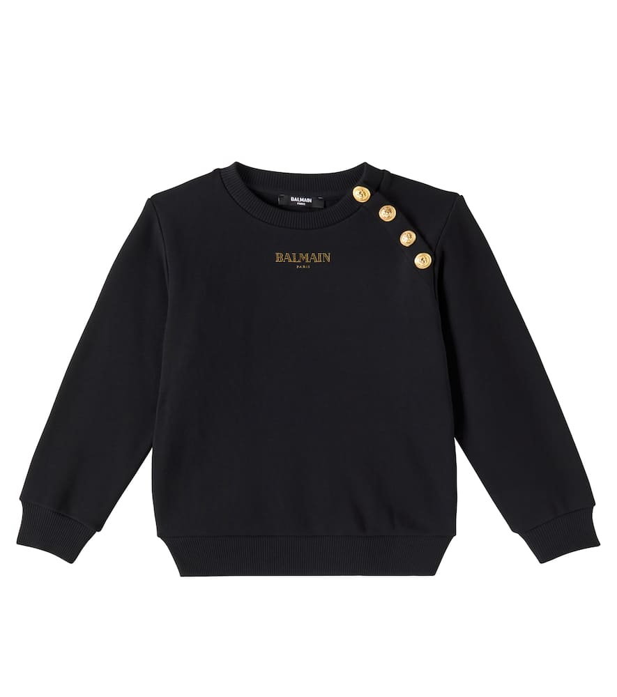 Balmain Kids Printed cotton sweatshirt