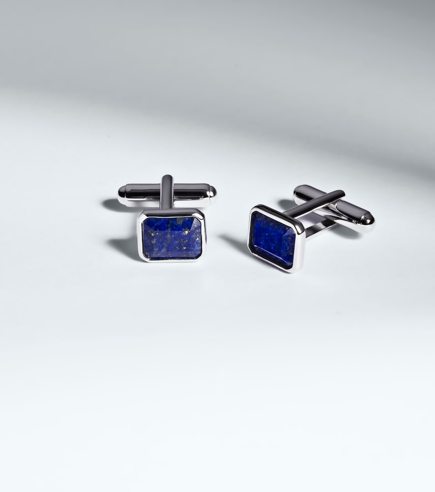  Mateo Mateo Manschettenknöpfe Aus Sterlingsilber Mit Lapislazuli 