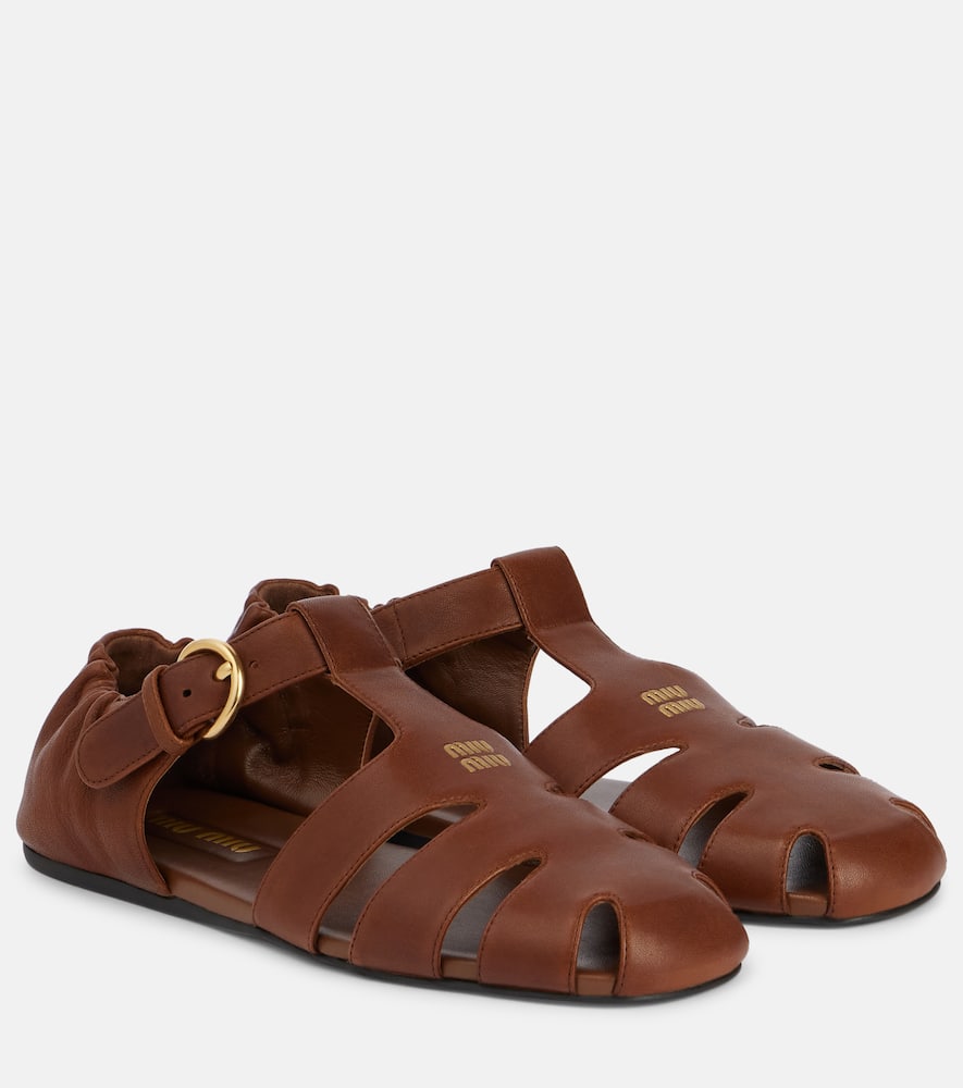 Leather fisherman sandals
